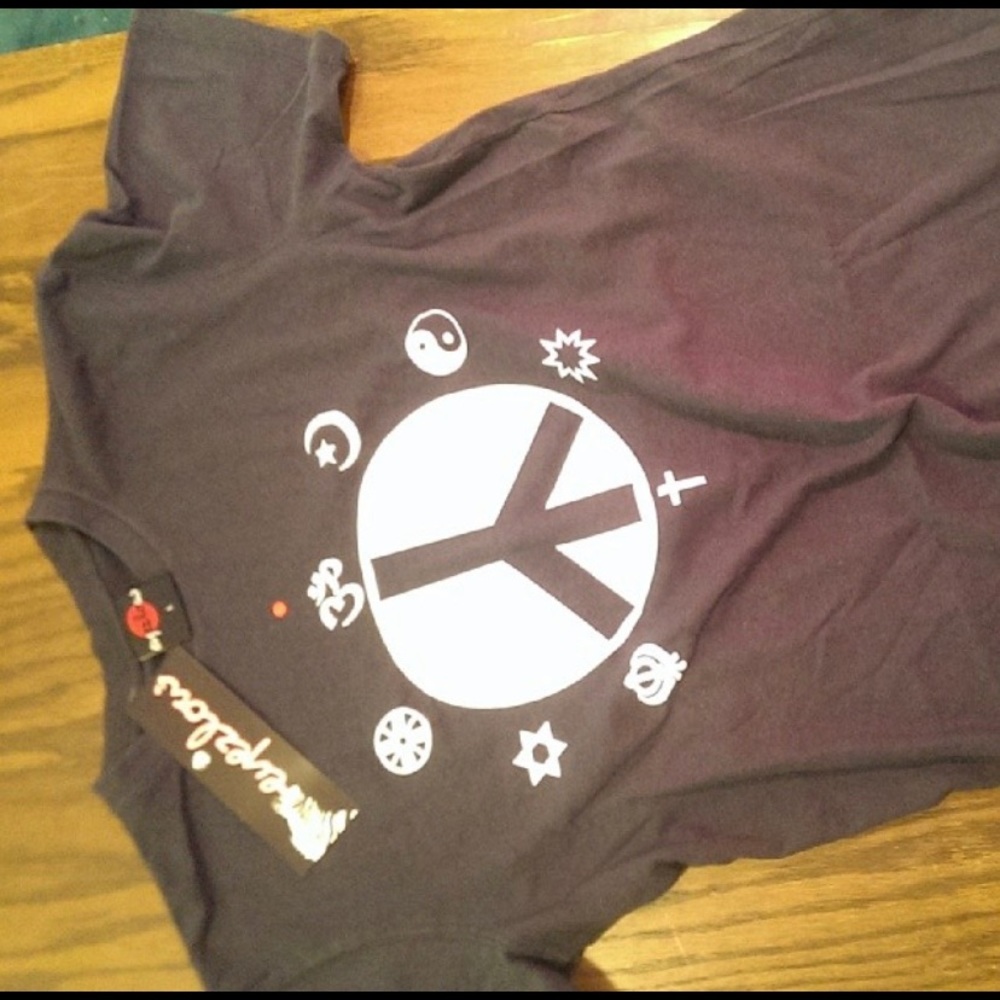 religious peace logo 100% Hemp material tee